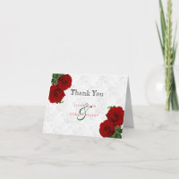 Mariage Floral Rose Rouge Profond