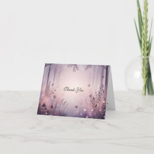 Carte De Remerciements Mariage forestier Ethereal Fairy