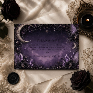 Carte De Remerciements Mariage Gothique Fée Fantaisiste