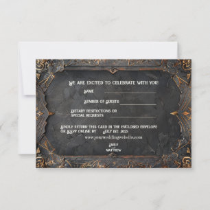 Carte de remerciements Mariage Imaginaire Dwarven