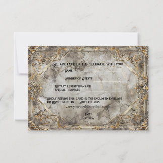 Carte de remerciements Mariage Imaginaire Dwarven