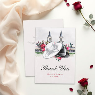 Carte De Remerciements Mariage Kentucky Derby Fête de douche de mariée Ro