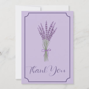 Carte de remerciements Mariage Lavender