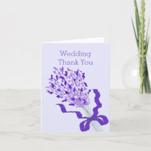 Carte De Remerciements Mariage Lavender Blush