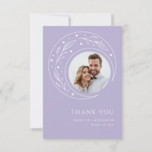 Carte De Remerciements Mariage lunaire