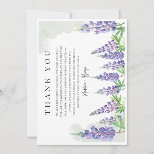 Carte De Remerciements Mariage Maine Lupin Enregistrer la date