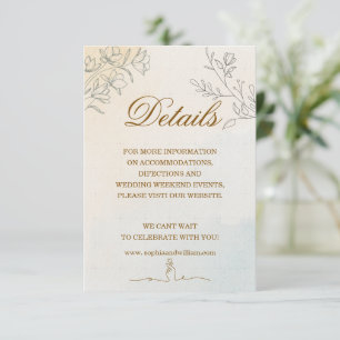Carte De Remerciements Mariage minimaliste d'art en ligne moderne
