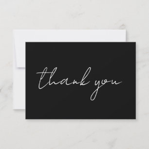 Carte de remerciements Mariage minimaliste moderne