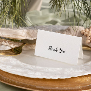 Carte De Remerciements Mariage minimaliste simple