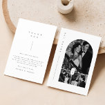 Carte De Remerciements Mariage Moderne 3 Photos<br><div class="desc">Exprimez votre gratitude avec notre carte de remerciement de mariage moderne 3 photos. Cette carte élégante en noir et blanc présente un collage de photos chic,  parfait pour capturer des moments spéciaux de mariage. Conçue comme une carte de reconnaissance recto-verso,  elle combine une élégance minimaliste avec une esthétique contemporaine.</div>