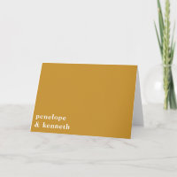 Mariage Moderne Or Moutarde Noms Minuscules Gras