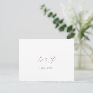 Carte De Remerciements Mariage Moderne Taupe Minimaliste