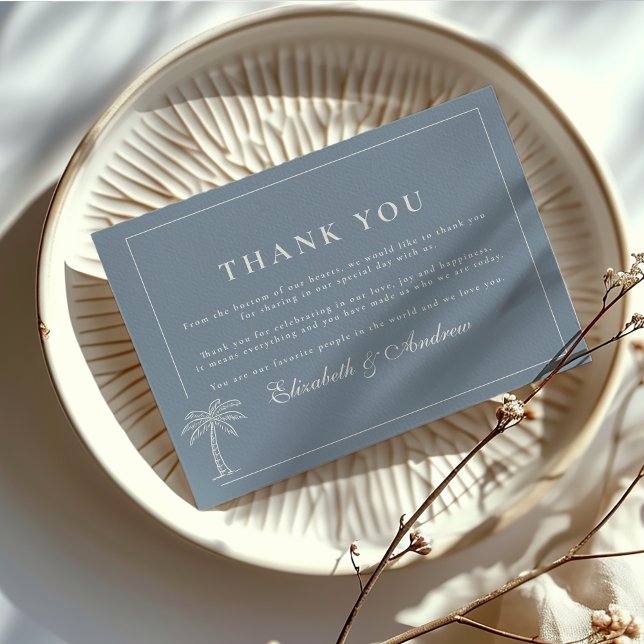 Carte De Remerciements Mariage Naïf à Thème Marin Dessiné à la Main (Créateur téléchargé)