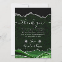 Mariage Pailleté Vert et Argent Agate