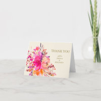 Mariage personnalisé floral aquarelle rose moderne