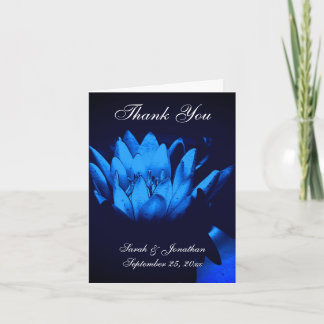 Carte De Remerciements Mariage personnalisé Lotus Lily