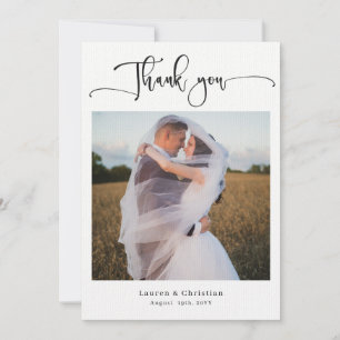 Carte de remerciements Mariage photo
