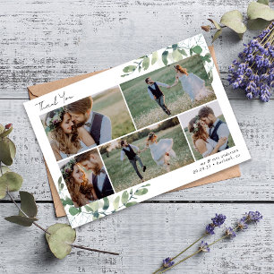 Carte De Remerciements Mariage photo Eucalyptus 6