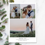 Carte De Remerciements Mariage photo minimaliste 4<br><div class="desc">Une carte de remerciements moderne</div>
