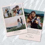 Carte De Remerciements Mariage photo minimaliste 4<br><div class="desc">Une carte de remerciements moderne</div>