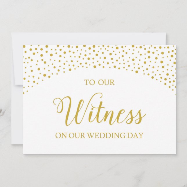 Carte de remerciements Mariage pour témoin (Devant)