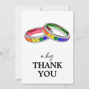 Carte De Remerciements 🌈 Mariage remerciements Entremêlés de Fierté