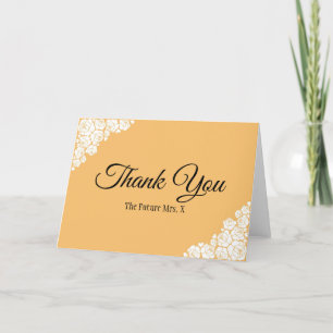 Carte De Remerciements Mariage Rétro Personnalisé Future Mme Fête de Fian