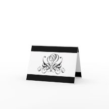 Mariage Rose noir Calligraphie