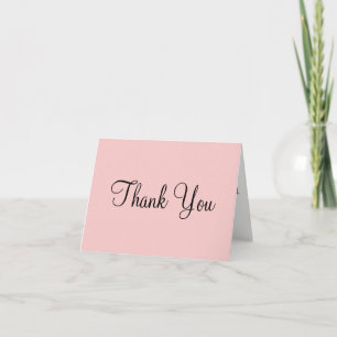 Carte De Remerciements Mariage Rose Romantique Bleu