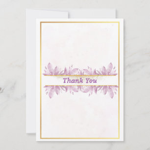 Carte de remerciements Mariage Russe Rose