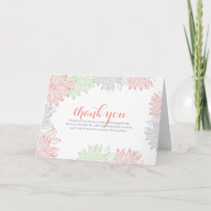 Carte de remerciements Mariage Spring Florals