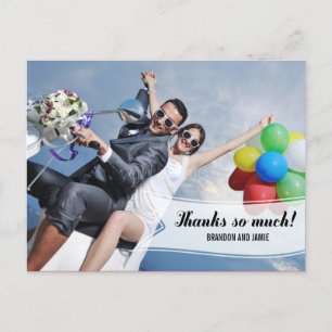 Carte de remerciements Mariage Sweet Banner