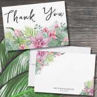 Mariage Tropical Floral Élégant