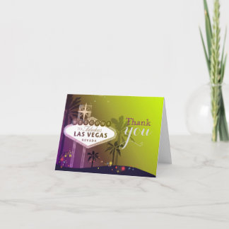 Carte de remerciements Mariage Twilight Las Vegas