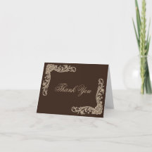 Mariage Vintage Baroque Brun Espresso et Crème