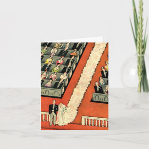 Carte De Remerciements Mariage vintage, Mariée Art Déco et mariée nouvell