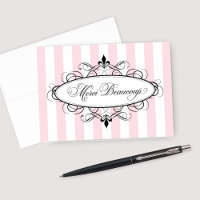 Mariage Vintage Rose Fleur de Lis Shower Français