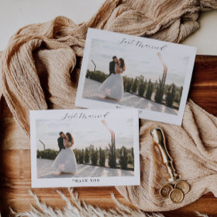 Carte de remerciements marié, Mariage photo