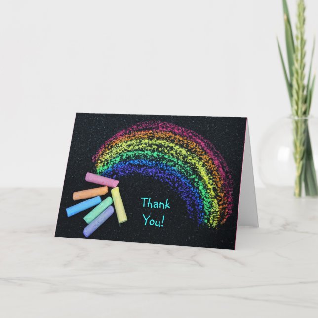 Carte De Remerciements Marque arc-en-ciel (Devant)