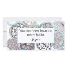 Marque de livre personnalisée, art de doodart mult