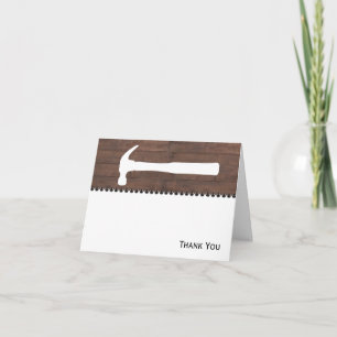Carte De Remerciements Marteaux et construction de clous