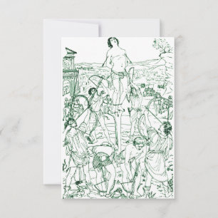 Carte De Remerciements Martyre de saint Sébastien 