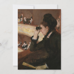 Carte De Remerciements Mary Cassatt - Dans le loge