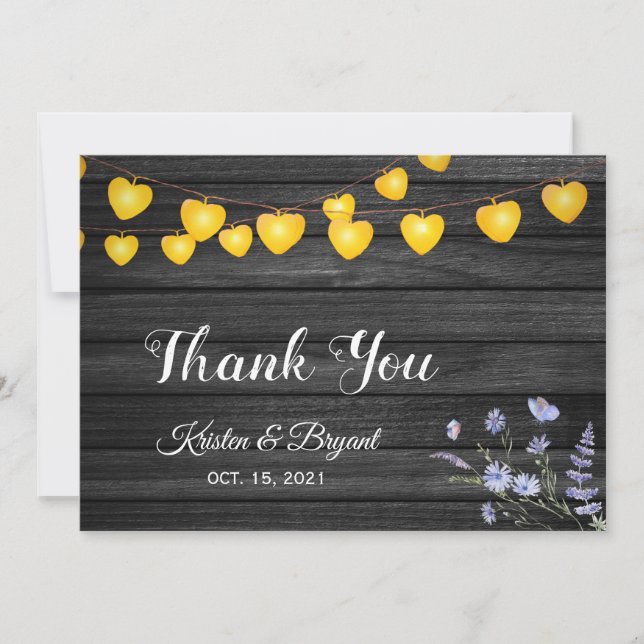 Carte De Remerciements Mason de respiration de bébé Jar String Mariage qu (Devant)