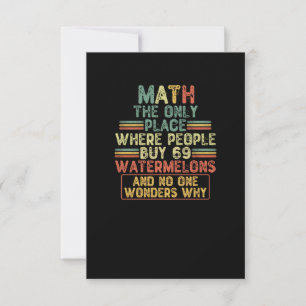 Carte De Remerciements Math The Only Place Where People Buy 69 Watermelon