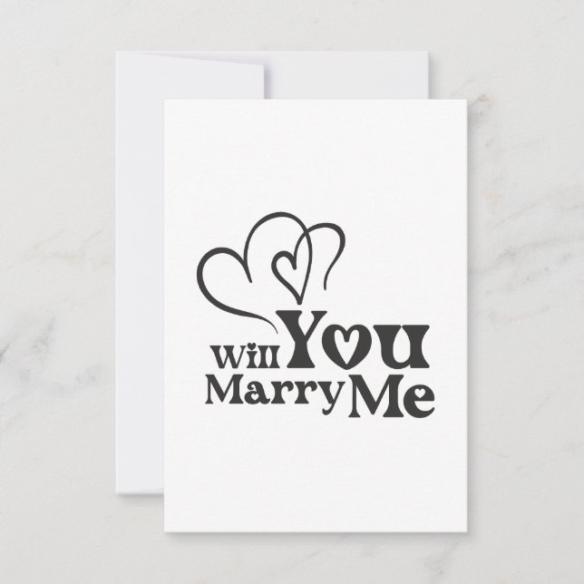 Carte De Remerciements Me marierez-vous - Drôle Mariage Proposition (Devant)