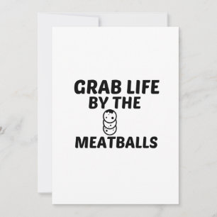 CARTE DE REMERCIEMENTS MEATBALLS GRAB LIFE