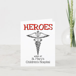 Carte De Remerciements Médecin Infirmière Médicale Infirmière en soins de