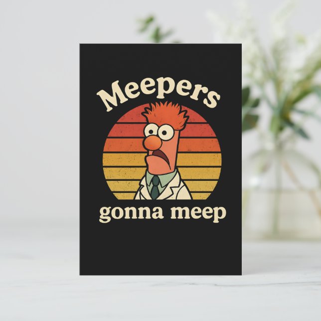 Carte De Remerciements Meepers  gonna meep (Debout devant)