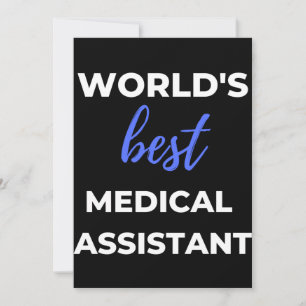 Carte De Remerciements Meilleur assistant Médicale du monde